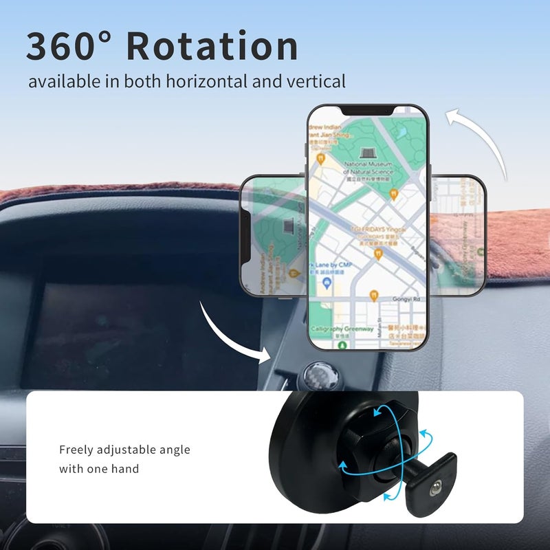 Focada Car Phone Mount for Ford Focus MK3/MK3.5 (2012-2018) RS/SE/ST Passenger Side Specific,MagSafe Phone Holder 360°Rotation,Magnetic Dash Stand Compatible with MagSafe Phones Auto Interior Accessories - Image 5